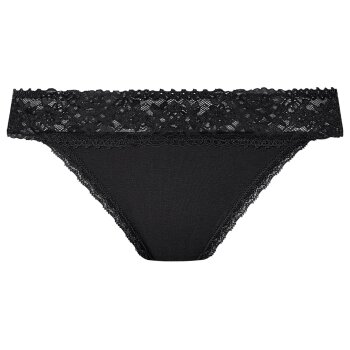 esmara® Damen Strings, 5 Stück, hoher Baumwollanteil (Schwarz, L (44/46)) - B-Ware neuwertig