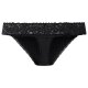 esmara® Damen Strings, 5 Stück, hoher Baumwollanteil (Schwarz, L (44/46)) - B-Ware neuwertig