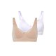 esmara® 2er Set Damen-Still-BHs, 90C, rosa/weiß - B-Ware neuwertig