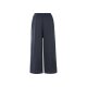esmara® Damen Wide-Leg Hose, mit Crinkle-Struktur (navy, L(44/46)) - B-Ware neuwertig