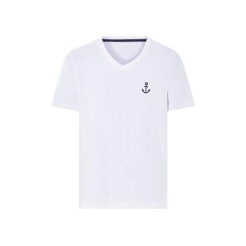 LIVERGY® Herren Shorty Pyjama, M, weiß - B-Ware...