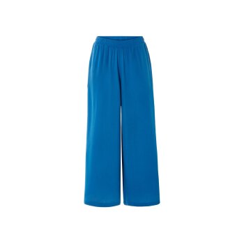 esmara® Damen Wide-Leg Hose, mit Crinkle-Struktur (Blau, S(36/38)) - B-Ware neuwertig