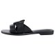 esmara® Damen Pantoletten, aus Leder (Schwarz, 38) - B-Ware neuwertig