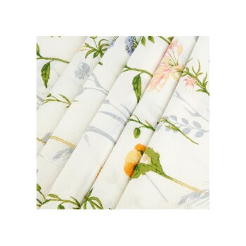 LIVARNO home Seersucker-Bettwäsche, 135 x 200 cm (Blumen) - B-Ware neuwertig