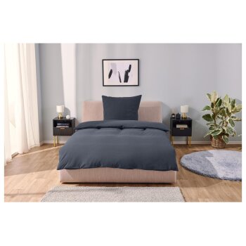 LIVARNO home Baumwoll-Leinen-Bettwäsche, 155 x 220 cm - B-Ware