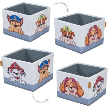 roba Klappbare Sitzbank Paw Patrol, mit Canvas Boxen, grau/blau - B-Ware neuwertig