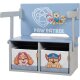 roba Klappbare Sitzbank Paw Patrol, mit Canvas Boxen, grau/blau - B-Ware neuwertig