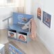 roba Klappbare Sitzbank Paw Patrol, mit Canvas Boxen, grau/blau - B-Ware neuwertig