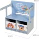 roba Klappbare Sitzbank Paw Patrol, mit Canvas Boxen, grau/blau - B-Ware neuwertig