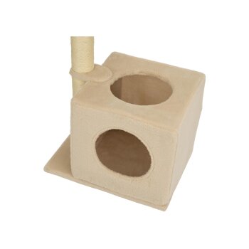 zoofari® Kratzbaum mit Höhle, beige - B-Ware sehr gut