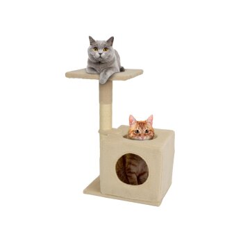 zoofari® Kratzbaum mit Höhle, beige - B-Ware sehr gut