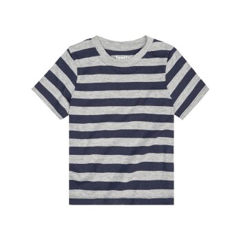 lupilu® Kinder T-Shirts, 4 Stück, aus weicher Single-Jersey-Qualität (weiß/grau/blau, 86/92) - B-Ware neuwertig