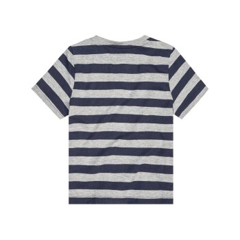 lupilu® Kinder T-Shirts, 4 Stück, aus weicher Single-Jersey-Qualität (weiß/grau/blau, 86/92) - B-Ware neuwertig