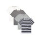 lupilu® Kinder T-Shirts, 4 Stück, aus weicher Single-Jersey-Qualität (weiß/grau/blau, 86/92) - B-Ware neuwertig
