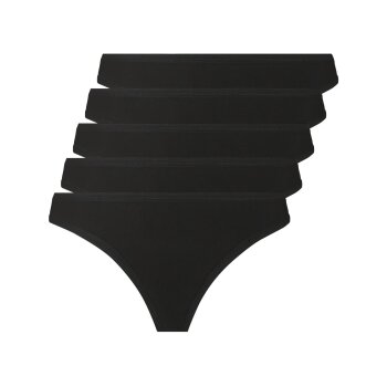 esmara® Damen Strings, 5 Stück, hoher Baumwollanteil - B-Ware