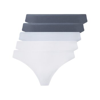 esmara® Damen Strings, 5 Stück, hoher Baumwollanteil - B-Ware