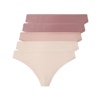 esmara® Damen Strings, 5 Stück, hoher Baumwollanteil - B-Ware