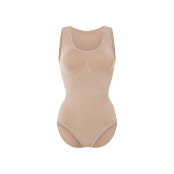 esmara® Damen Soft-Shaping-Body, ohne auftragende Seitennähte (Beige, M(40/42)) - B-Ware neuwertig