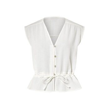 esmara® Damen Bluse, aus weichem Musselin (Weiß, 40) - B-Ware neuwertig