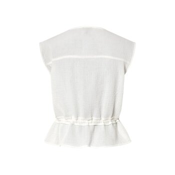 esmara® Damen Bluse, aus weichem Musselin (Weiß, 40) - B-Ware neuwertig