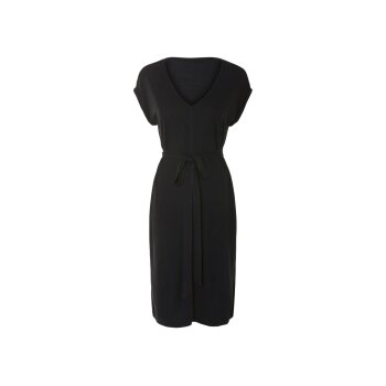 esmara® Damen Kleid, mit Leinen (Schwarz, S(36/38)) - B-Ware neuwertig