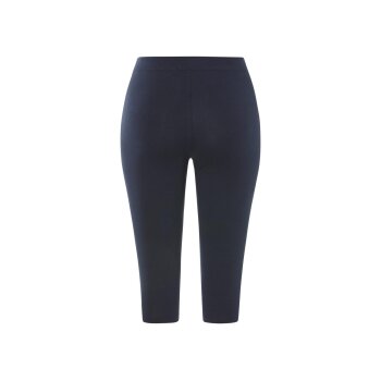 esmara® Damen Capri Leggings, mit Bio-Baumwolle (Navy, M(40/42)) - B-Ware neuwertig