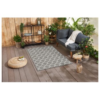 LIVARNO home Outdoorteppich, ideal für Außenbereich (Dunkelgrau) - B-Ware sehr gut