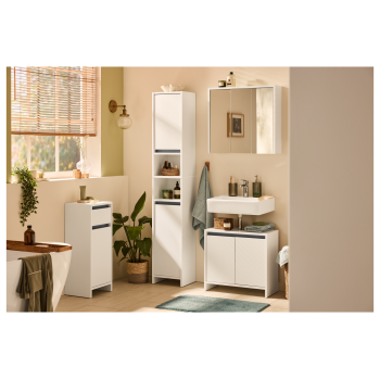 LIVARNO home Bad-Hochschrank »OSLO«, kratzfest und pflegeleicht - B-Ware Transportschaden