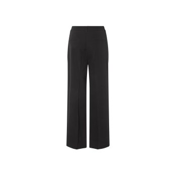 esmara® Damen Wide-Leg-Bundfaltenhose, hohe Leibhöhe (Schwarz, 36) - B-Ware sehr gut