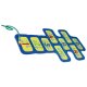 PLAYTIVE Wasserspielmatte, bunt bedruckt (Sprinklermatte) - B-Ware sehr gut