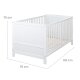roba Kombi-Kinderbett EASY SLEEP, 70 x 140 cm, Holz weiß - B-Ware sehr gut