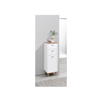 LIVARNO home »CORFU« Badezimmer-Seitenschrank, weiß - B-Ware gut