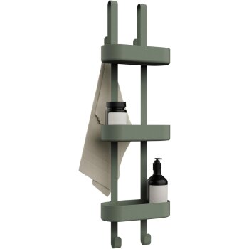 Bamodi Duschregal, 3-stufig, matt grün - B-Ware sehr...