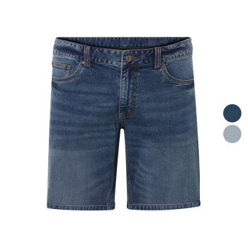 LIVERGY® Herren Jeansshorts, normale Leibhöhe -...