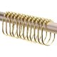 2 Lb. Depot Breite Duschvorhangringe Set mit 12 leicht gleitenden Rollen mit dekorativem Gold-Finish, Edelstahl - B-Ware sehr gut