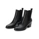 Tchibo Leder-Stiefelette, Glattleder, 41, schwarz - B-Ware sehr gut