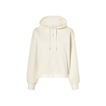 esmara® Damen Sweatjacke, mit Baumwolle (Weiß, S (36/38)) - B-Ware neuwertig