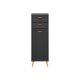LIVARNO Home Bad-Seitenschrank, in Wellenoptik, anthrazit - B-Ware sehr gut