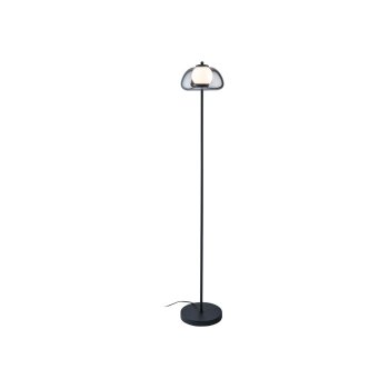 LIVARNO home LED-Stehleuchte, Lampenschirm aus hochwertigem Glas (Grauglas) - B-Ware neuwertig