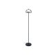 LIVARNO home LED-Stehleuchte, Lampenschirm aus hochwertigem Glas (Grauglas) - B-Ware neuwertig