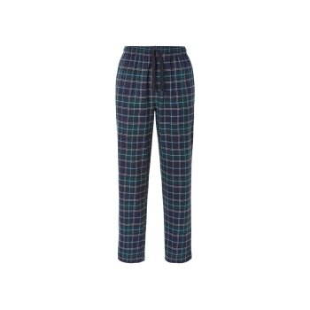 LIVERGY® 2-teiliger Herren-Baumwollpyjama, XL, navy/grün - B-Ware neuwertig