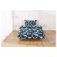 LIVARNO home Bettwäsche Mikrofaser Satin, 220 x 200 cm, blau - B-Ware neuwertig