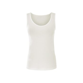 Esmara® Damen Tanktop mit Bio-Baumwolle, 2-teilig, (M,(40/42)), weiß - B-Ware neuwertig