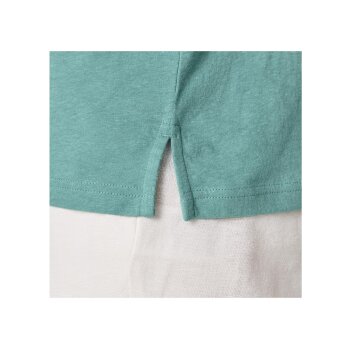 LIVERGY® Herren Poloshirt mit Leinen, mit Knopfleiste (Türkis, M (48/50)) - B-Ware neuwertig