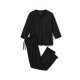 Tchibo Damen Pyjama, klassisch, S 36/38, schwarz - B-Ware sehr gut