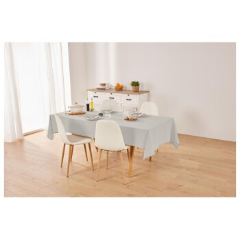 LIVARNO home Baumwoll-Leinen Tischdecke, 140 x 240 cm (Beige) - B-Ware neuwertig