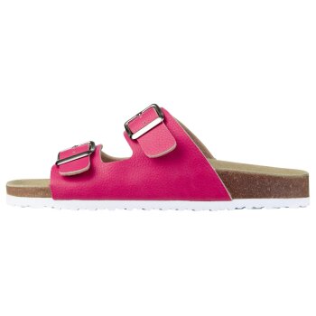 esmara® Damen Pantoletten mit Lederdecksohle (Pink, 41) - B-Ware neuwertig