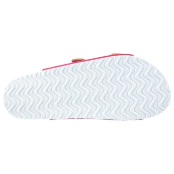 esmara® Damen Pantoletten mit Lederdecksohle (Pink, 41) - B-Ware neuwertig