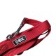 DDOXX Hundeleine Nylon, 3fach verstellbar, 2m Lauf-Leine, M, rot - B-Ware sehr gut