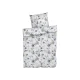 LIVARNO home Bettbezug, 200 x 200 cm, Blumen/weiß/blau - B-Ware neuwertig